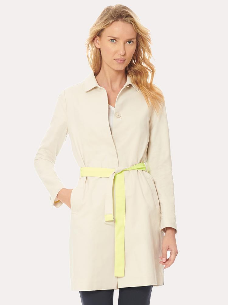 Ecru Twill Trench Coat - Saint Bernard