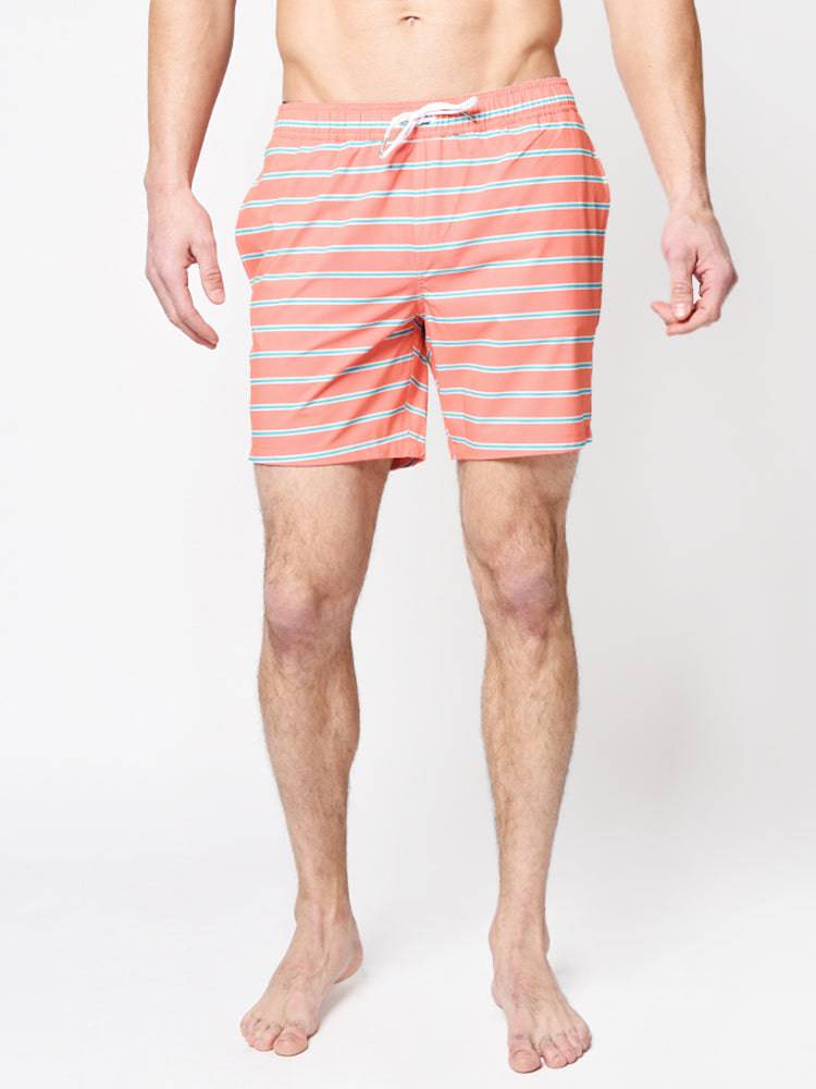 Bonobos Men’s Riviera 7" E-Waist Swim Trunk - Saint Bernard