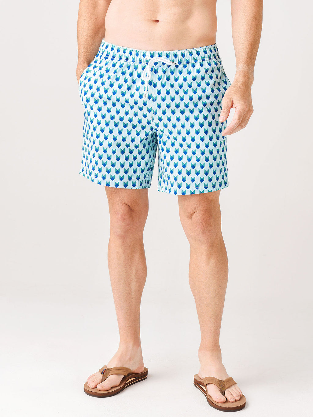Bonobos Men’s Riviera 7" E-Waist Swim Trunk - Saint Bernard