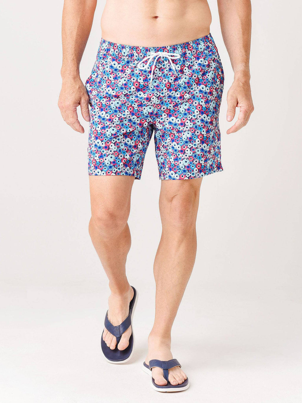 Bonobos Men’s Riviera 7" E-Waist Swim Trunk - Saint Bernard
