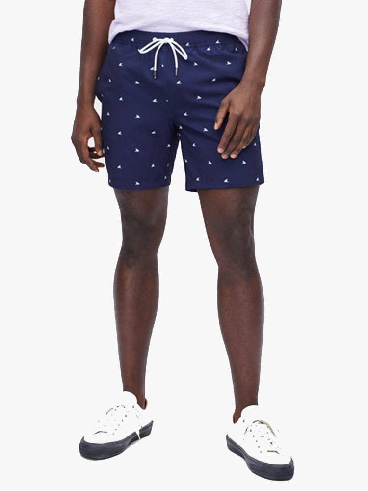 Bonobos Men’s Riviera 7" E-Waist Swim Trunk - Saint Bernard