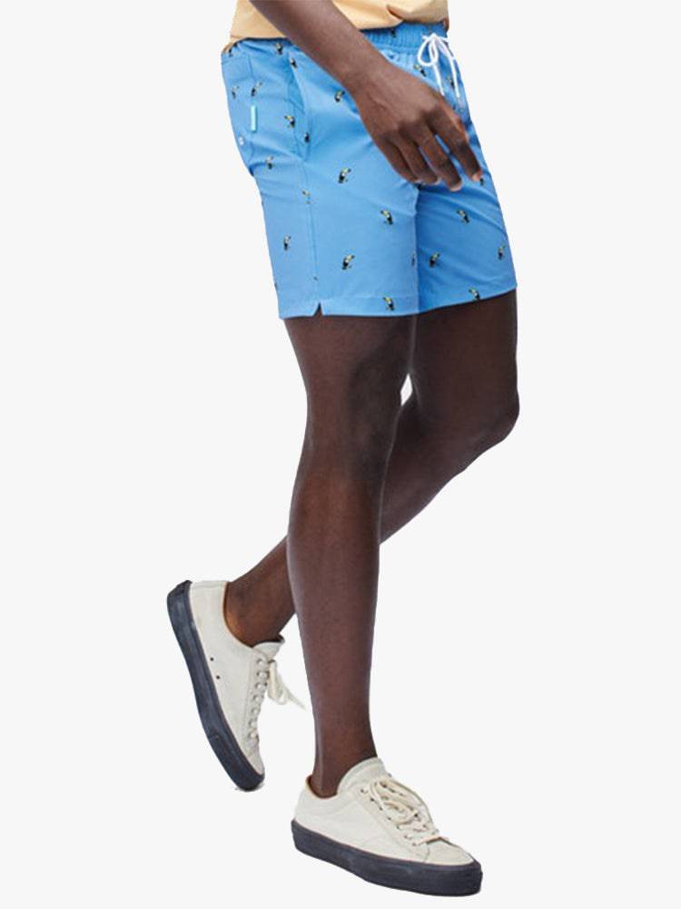 Bonobos Men’s Riviera 7" E-Waist Swim Trunk - Saint Bernard