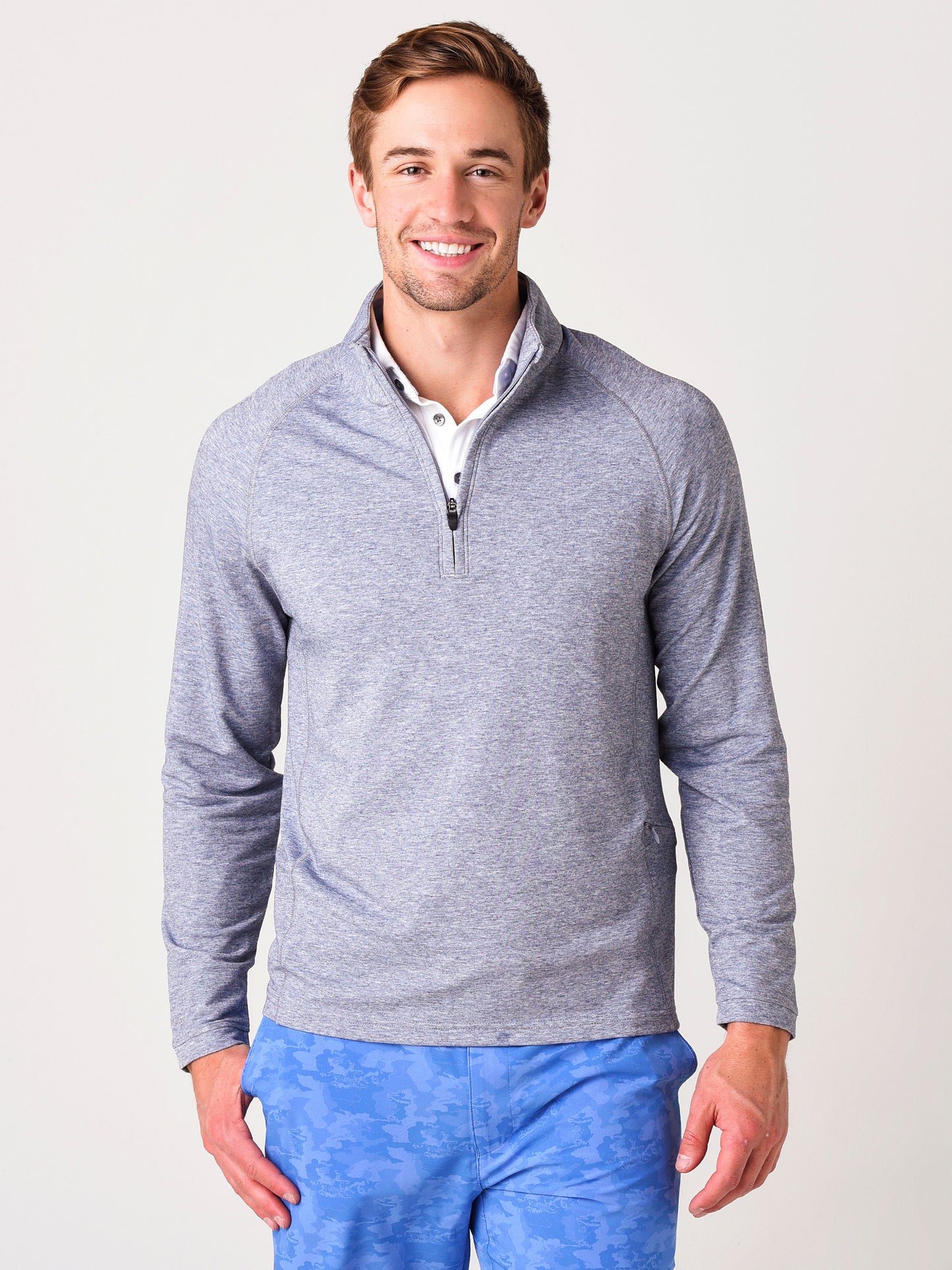 Bonobos Men's The Playthrough Performance Golf Half-Zip Pullover - Saint Bernard