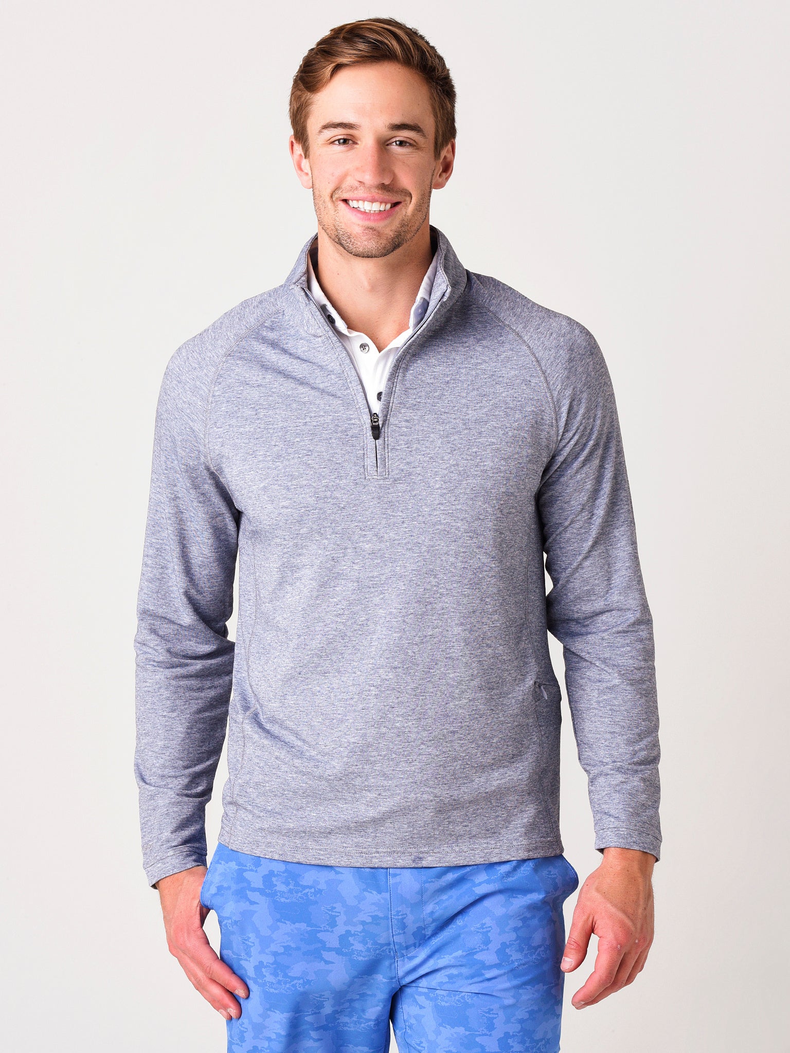 Bonobos Men's The Playthrough Performance Golf Half-Zip Pullover - Saint Bernard