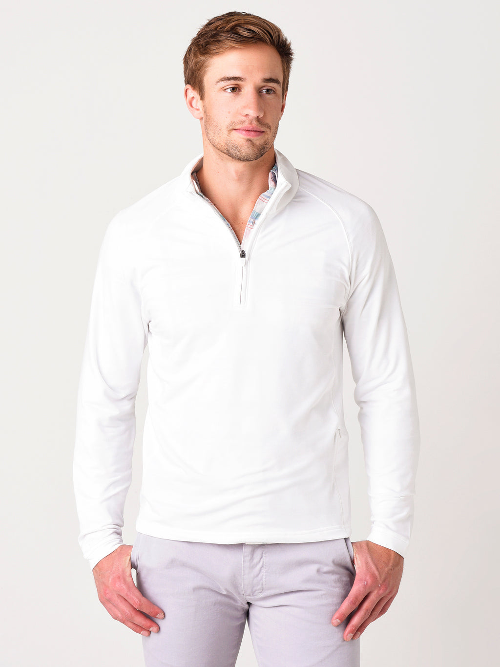 Bonobos Men's The Playthrough Performance Golf Half-Zip Pullover - Saint Bernard