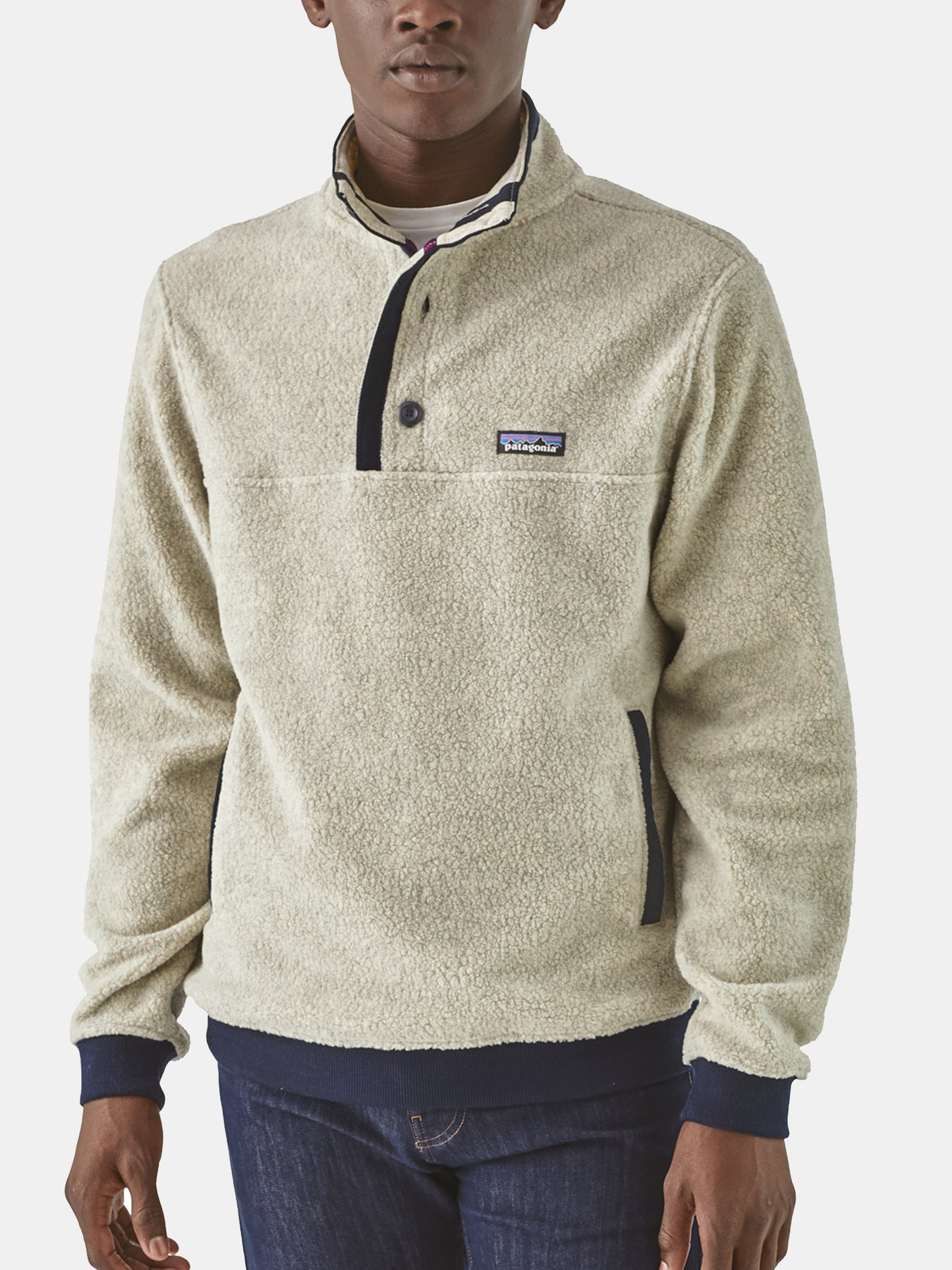 Patagonia Men's Shearling Button Fleece Pullover - Saint Bernard