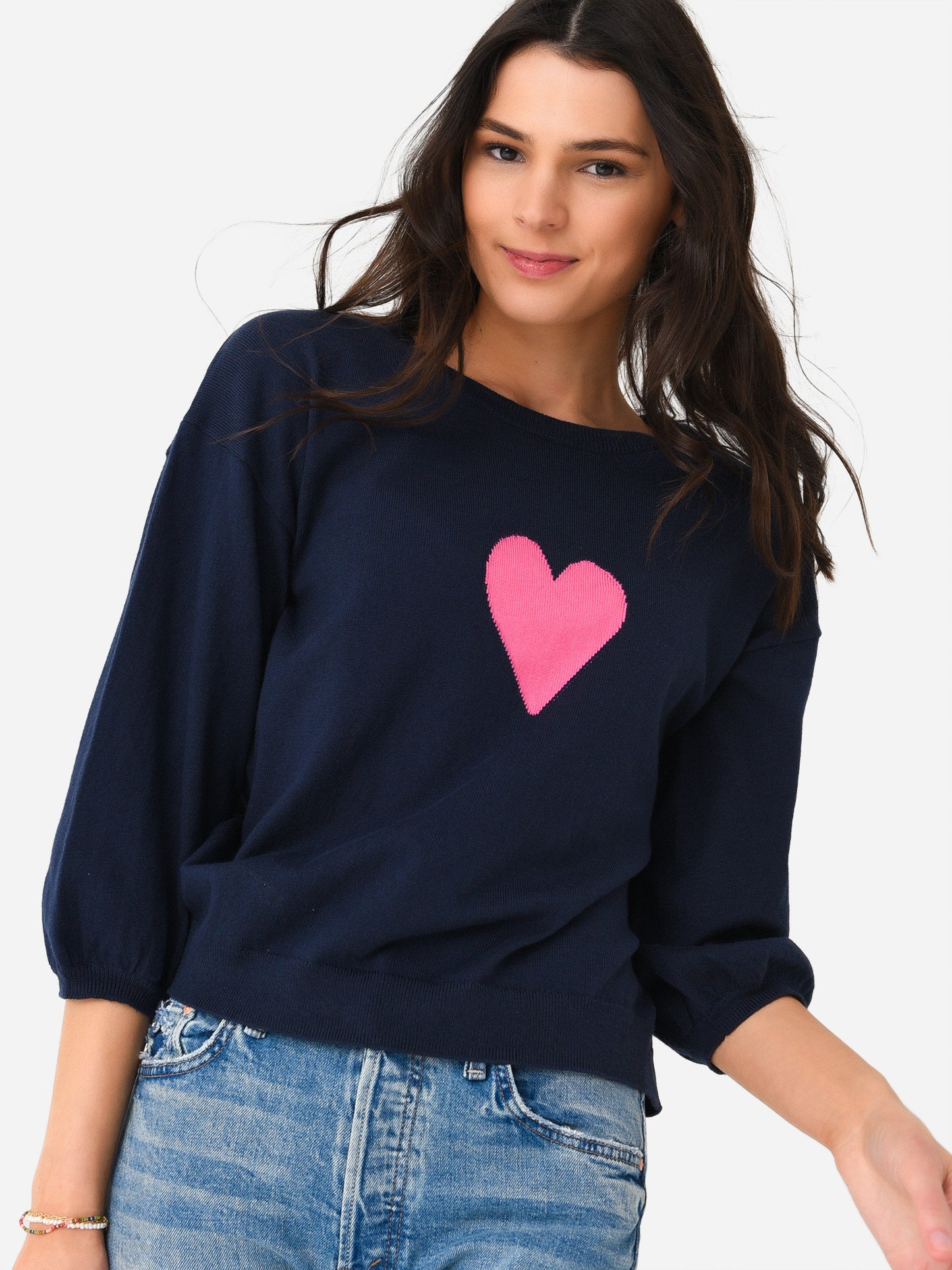 J Society Women's Heart Sweater - Saint Bernard