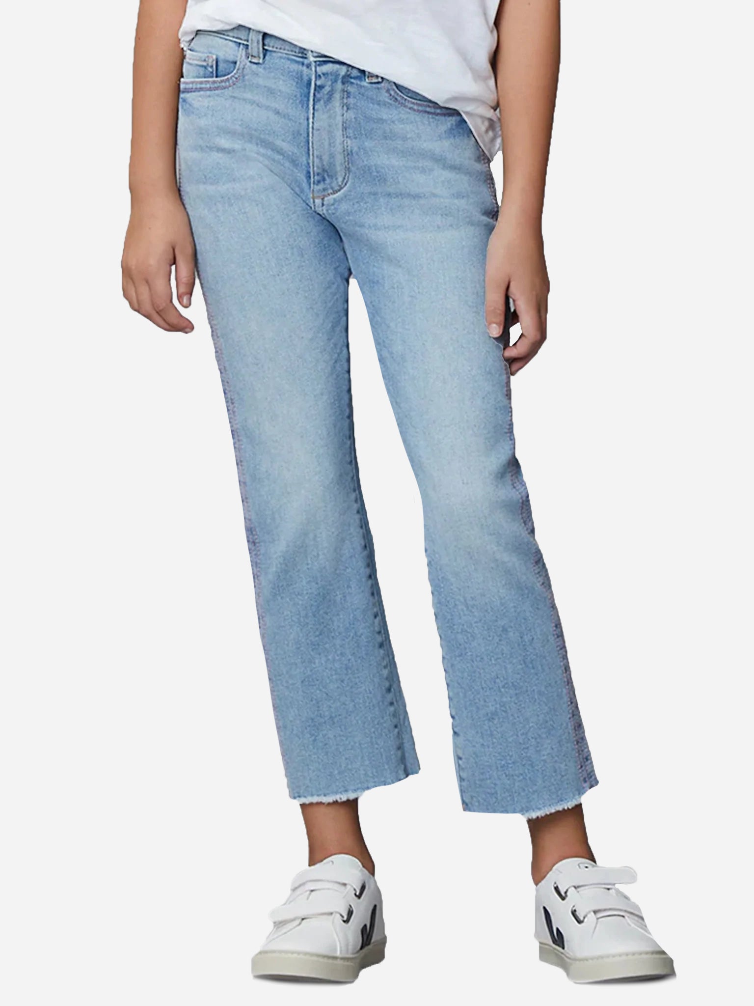 DL1961 Girls' Emie Straight High-Rise Jean - Saint Bernard