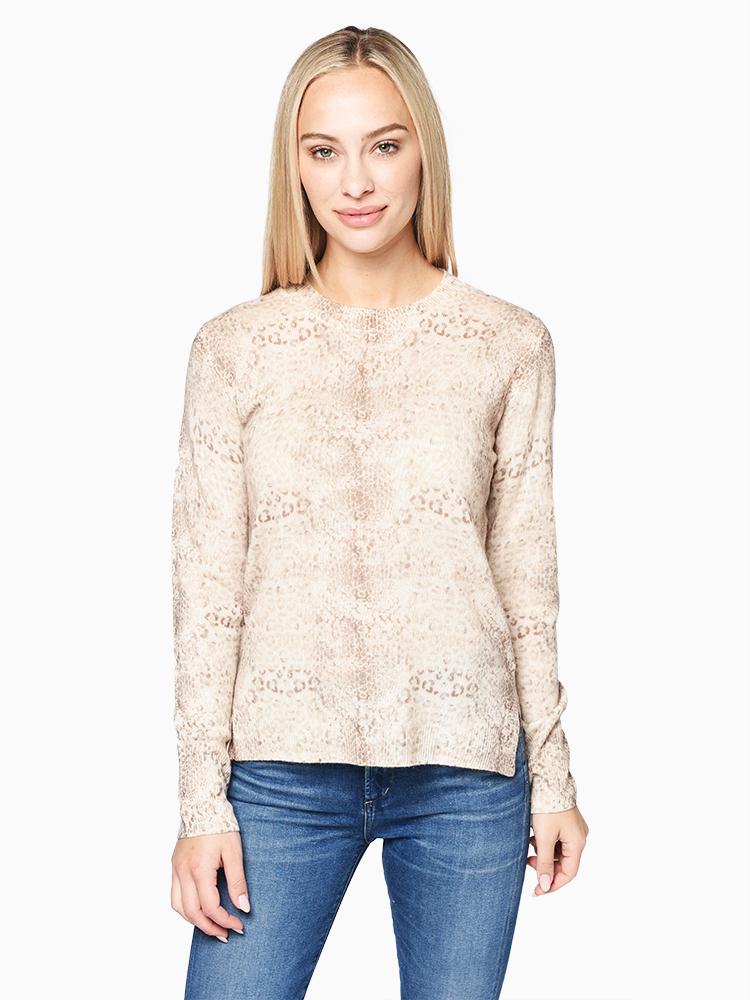 Brochu Walker Women’s The Arianne Printed Crewneck Sweater - Saint Bernard