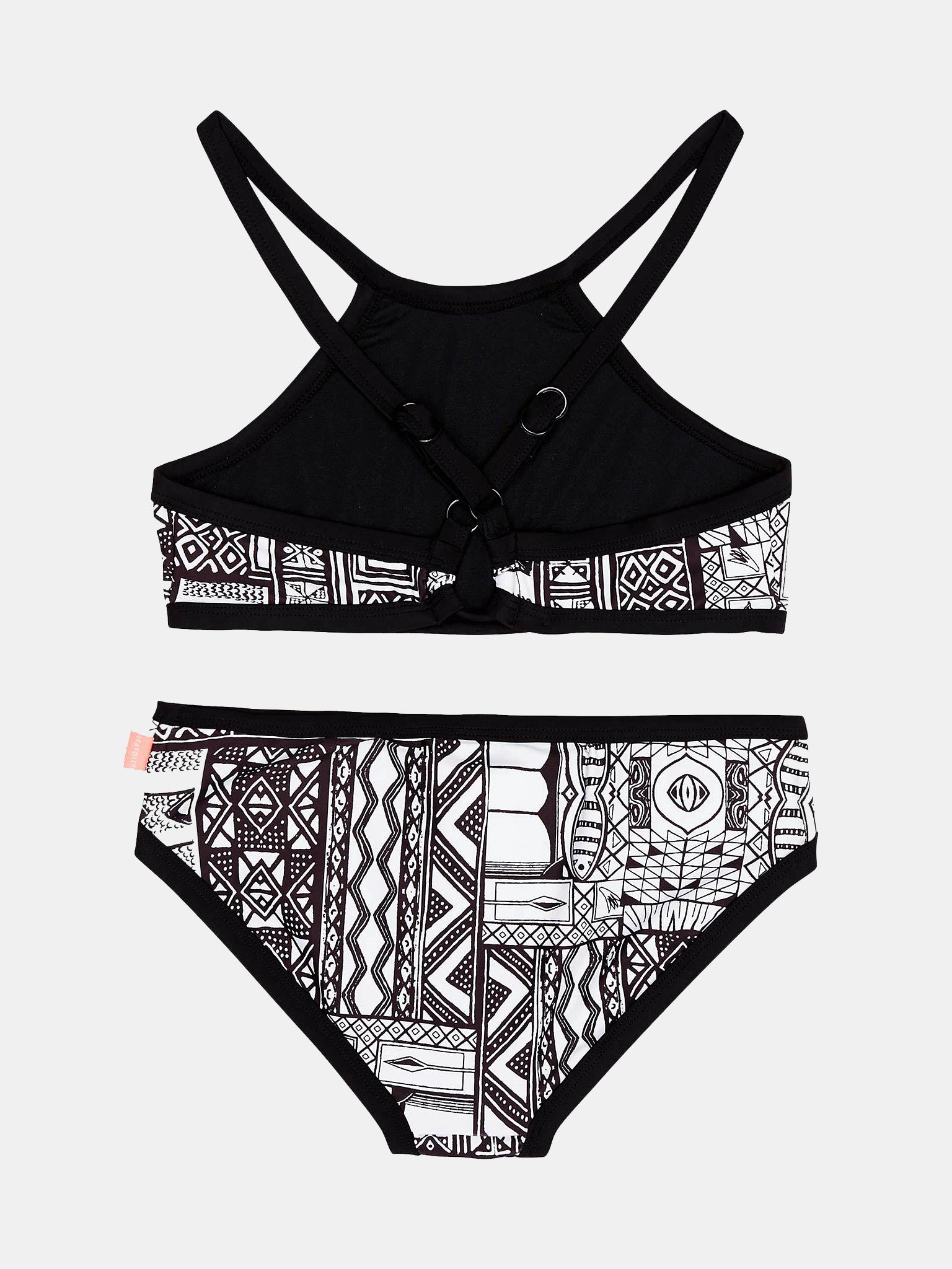 Seafolly Girls' 80s Geo Apron Tankini Set Saint Bernard