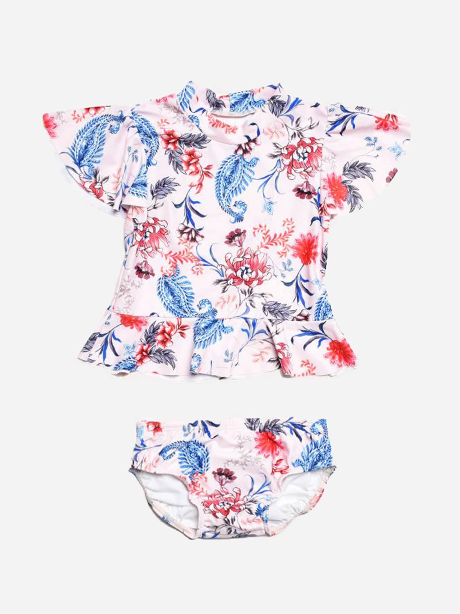 Seafolly Water Garden Baby Rashie Set Saint Bernard