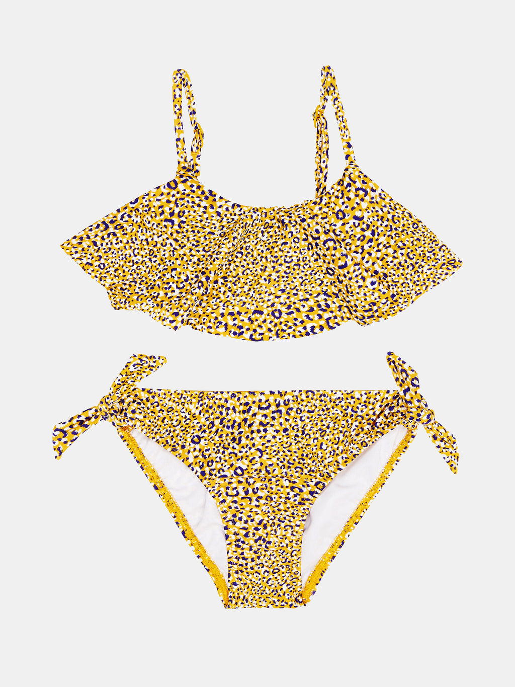 Seafolly Girls' Mini-Me Spirit Animal Ruffle Tankini Set - Saint Bernard