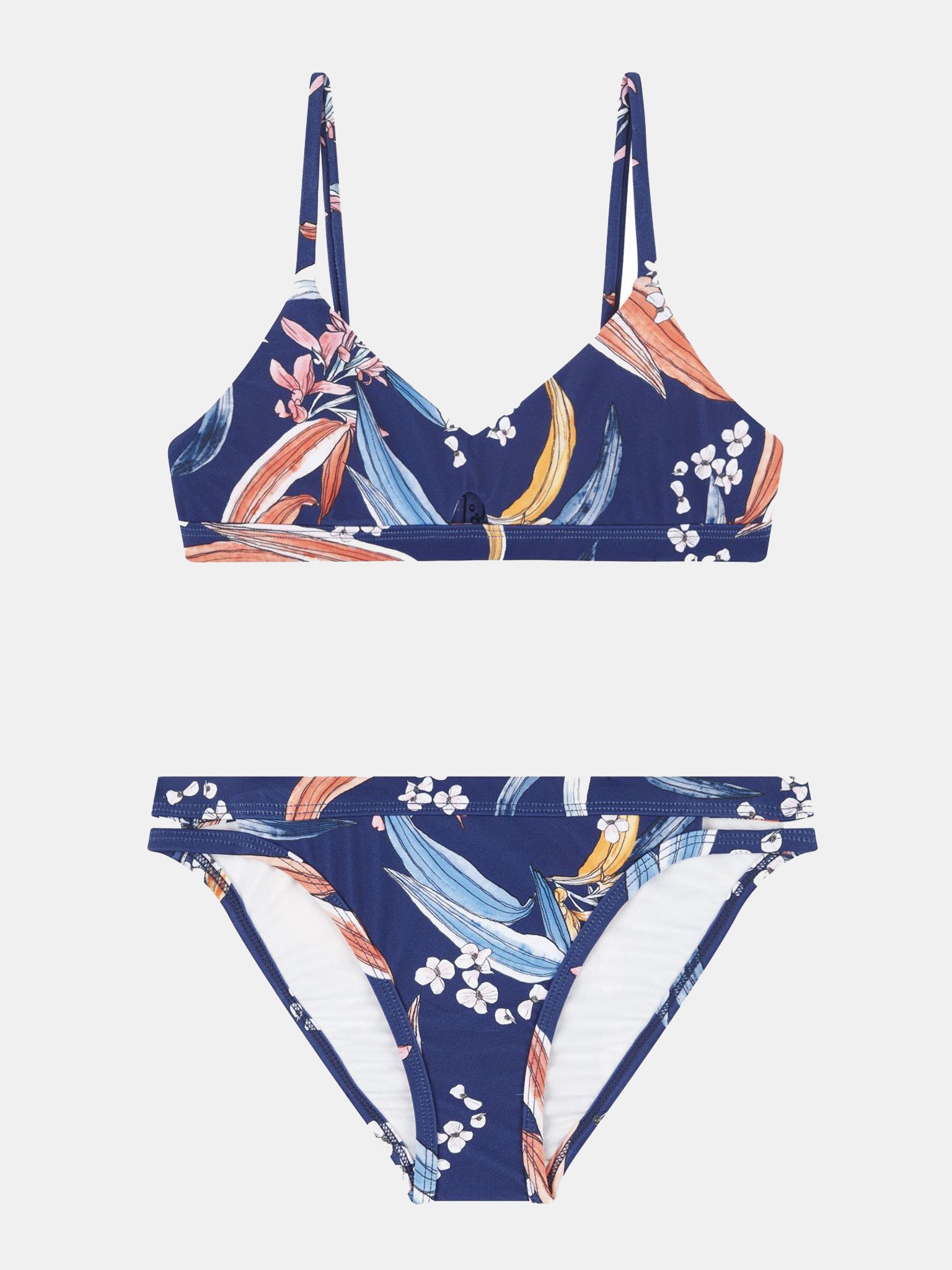 Seafolly Girls' Salty Sunset Bralette Tankini  Bikini Set - Saint Bernard