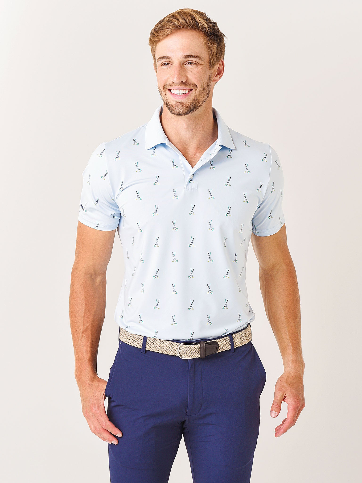 Bonobos Men's Justin Rose Performance Polo - Saint Bernard