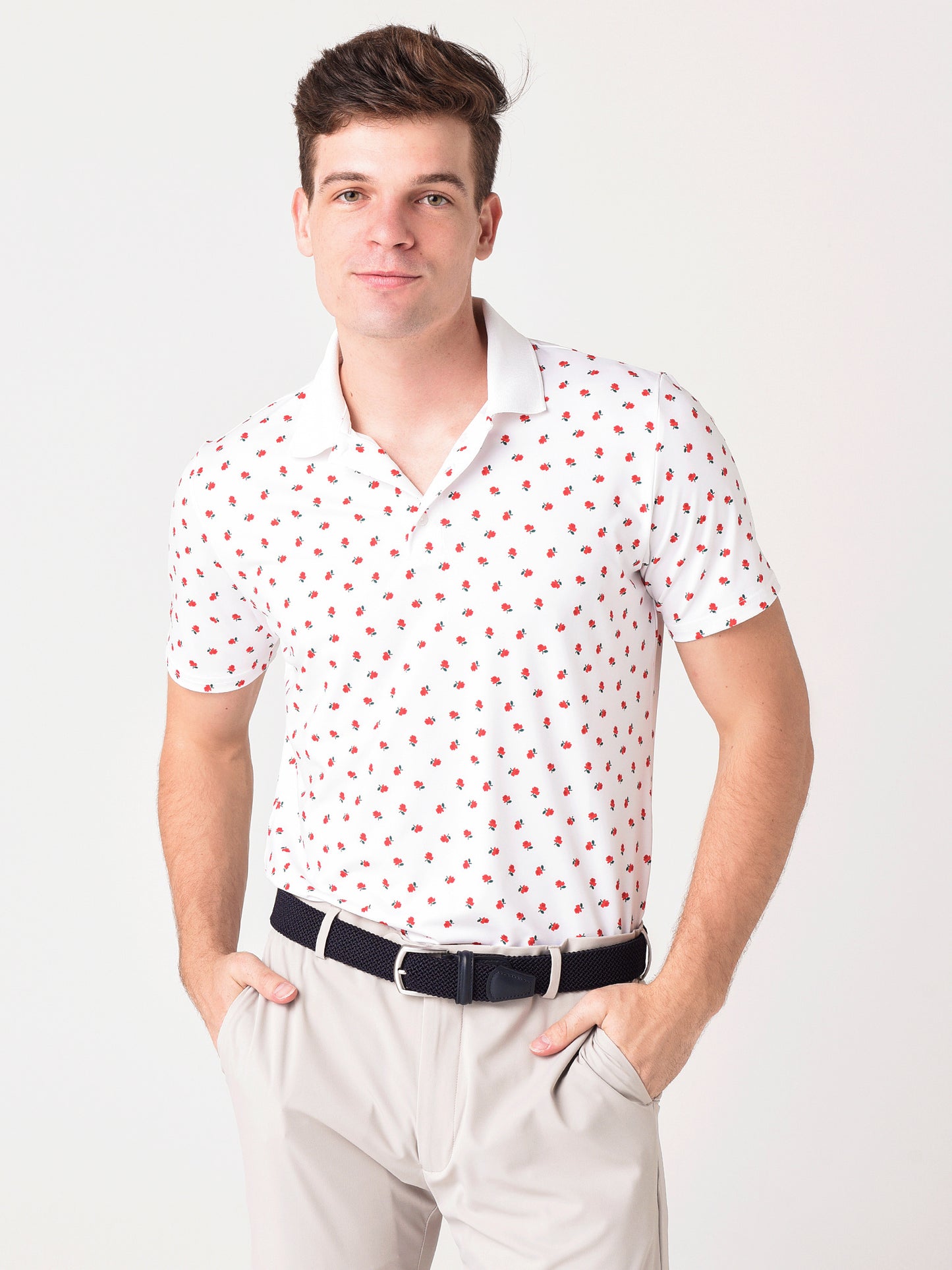 Bonobos Men's Justin Rose Performance Polo - Saint Bernard