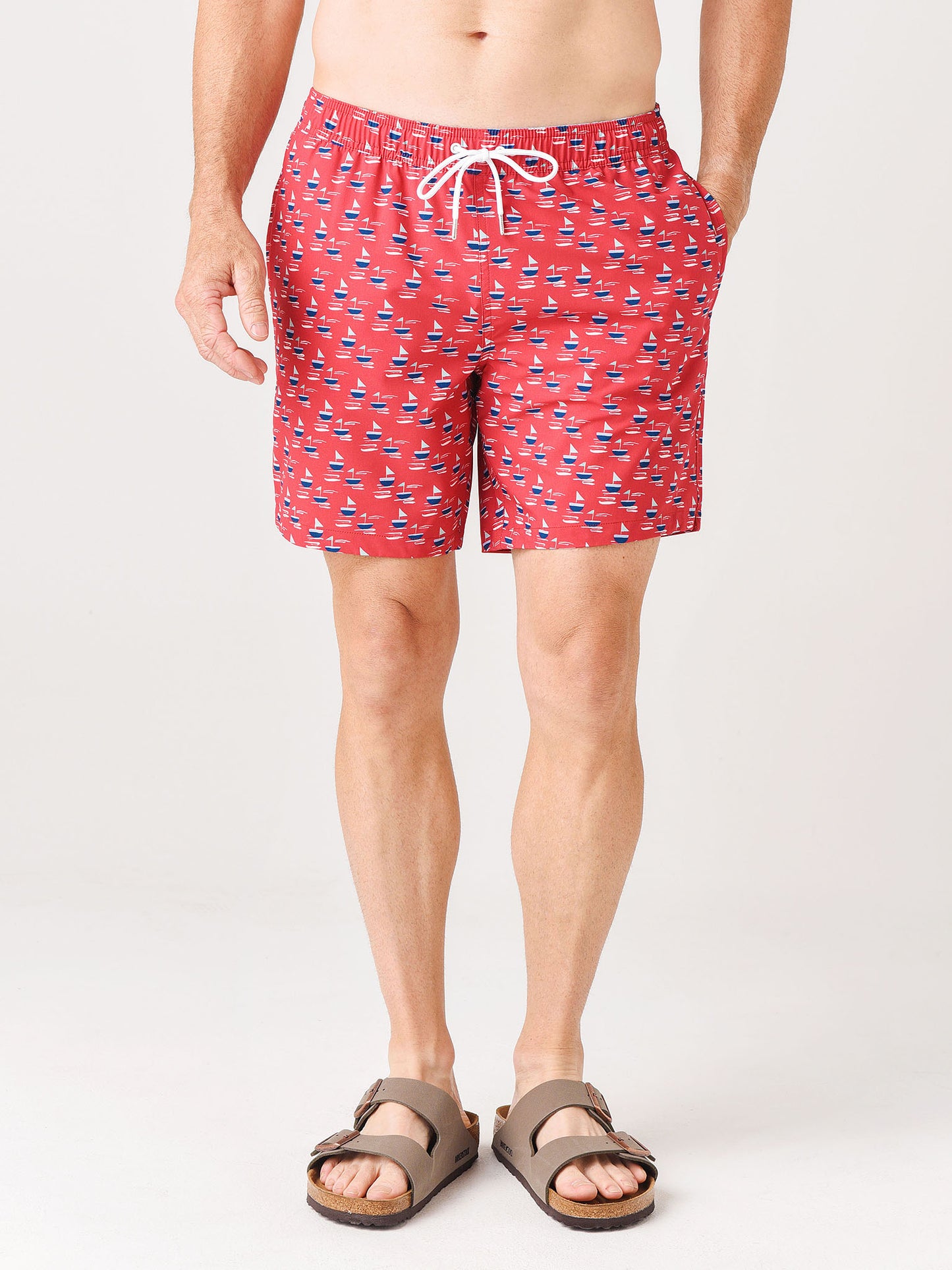 Bonobos Men's Riviera Recycled E-Waist 7" Swim Trunk - Saint Bernard