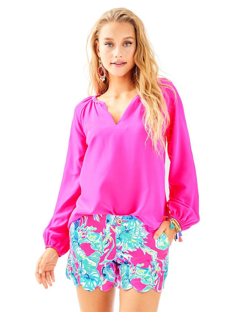 Lilly Pulitzer 5 Inch Buttercup Stretch Twill Short - Saint Bernard