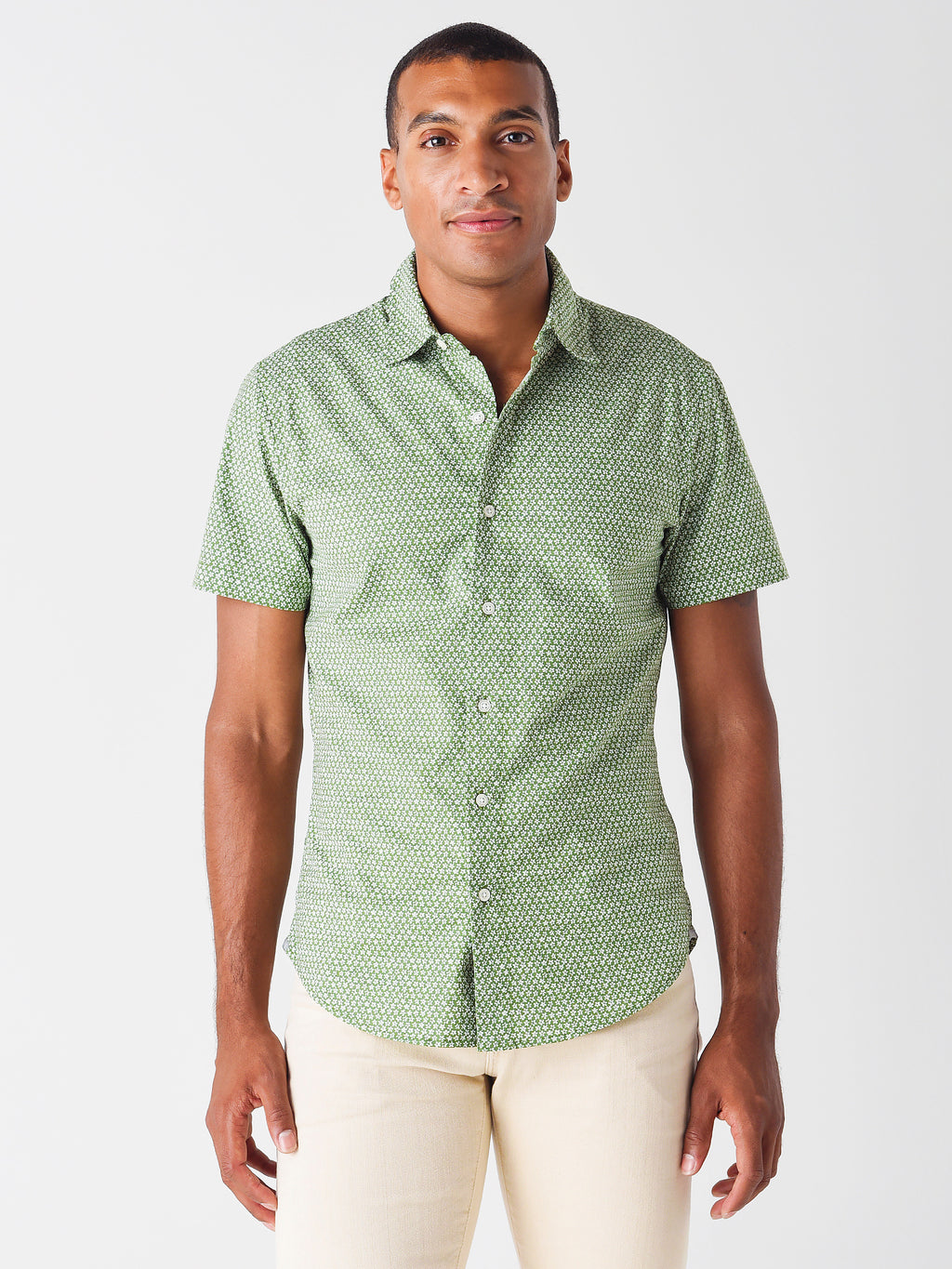 Bonobos Men's Riviera Short Sleeve Button-Down Shirt - Saint Bernard