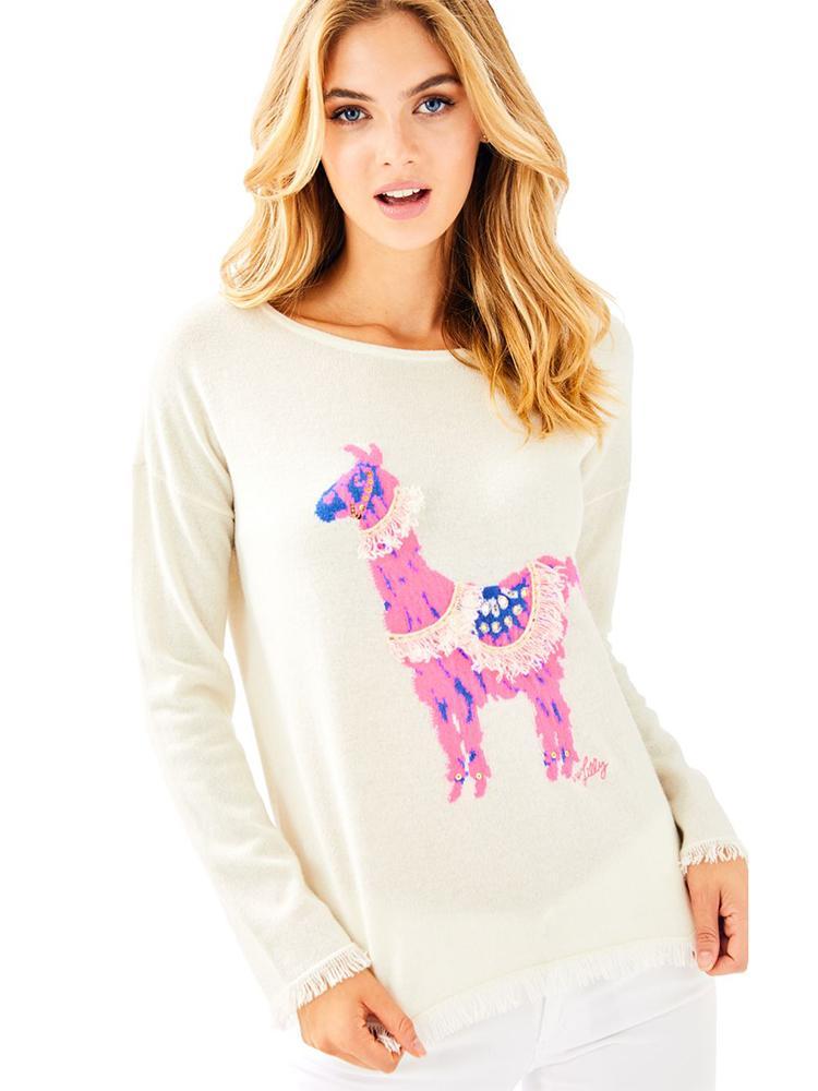 Lilly Pulitzer Fairfax Cashmere Sweater - Saint Bernard