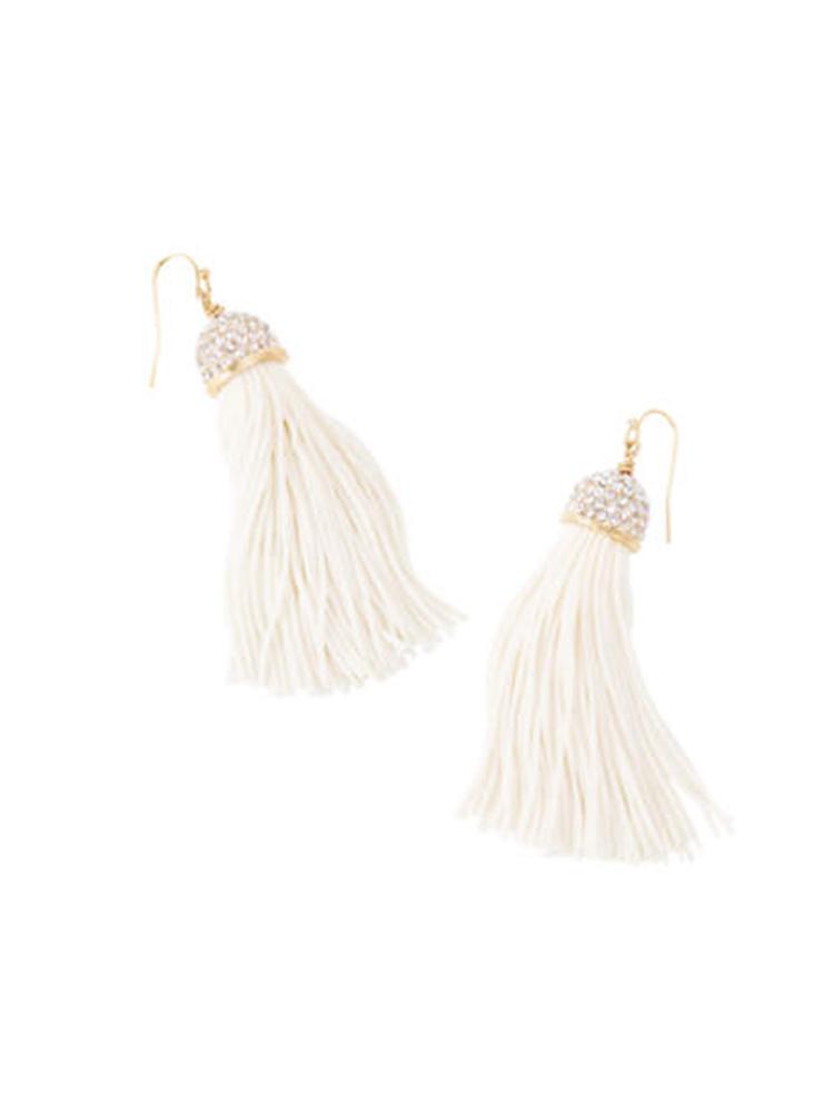 Lilly Pulitzer Women's Midnight Tassel Earrings - Saint Bernard