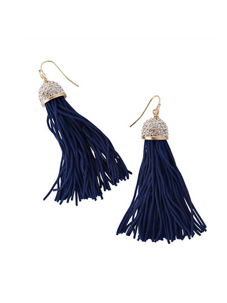 Lilly Pulitzer Women's Midnight Tassel Earrings - Saint Bernard