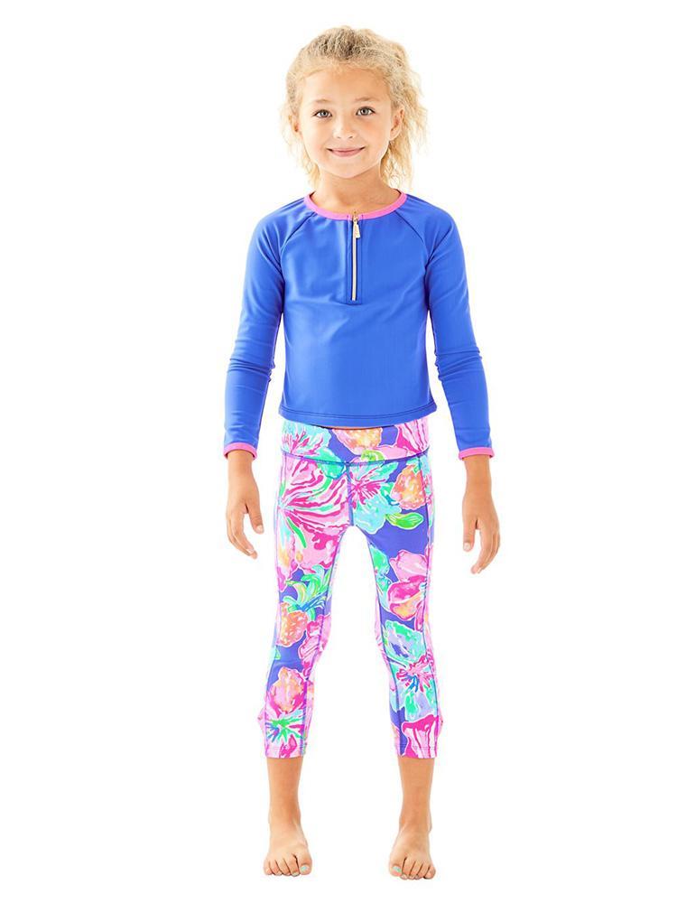 Lilly PulitzeR Girls' Mini UPF 50+ Luxletic Sydney Sungaurd - Saint Bernard