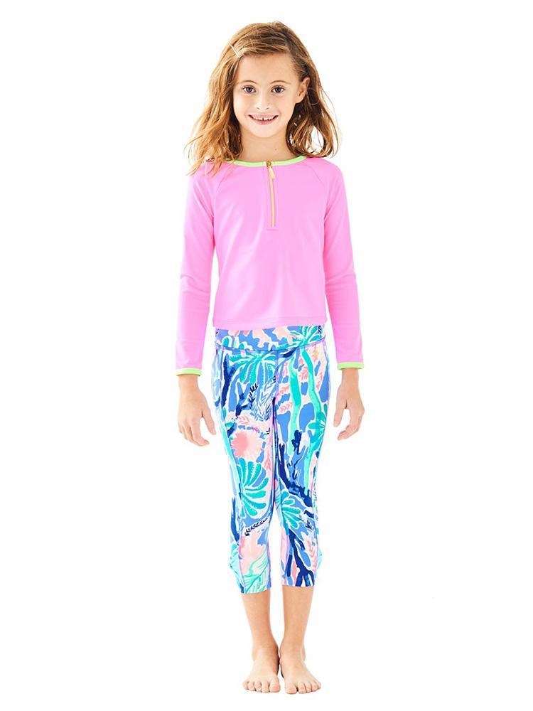 Lilly PulitzeR Girls' Mini UPF 50+ Luxletic Sydney Sungaurd - Saint Bernard