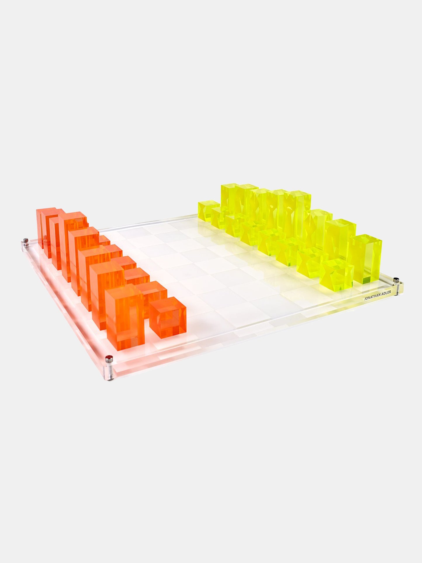 Jonathan Adler Acrylic Chess set - Saint Bernard