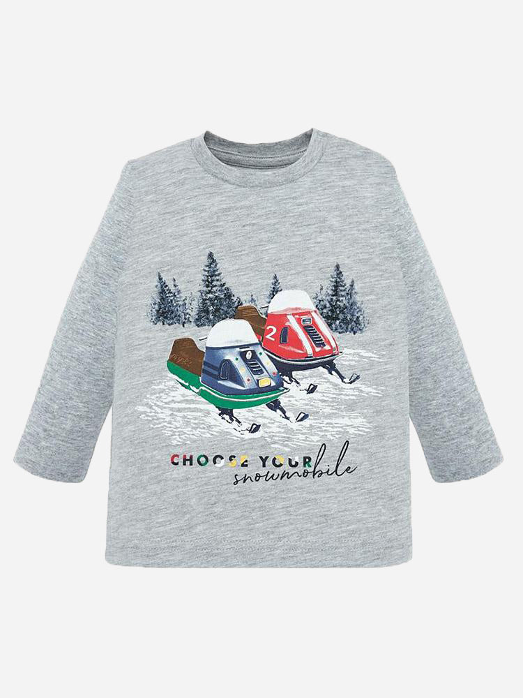Mayoral Boys' Long Sleeve Snowmobile T Shirt - Saint Bernard