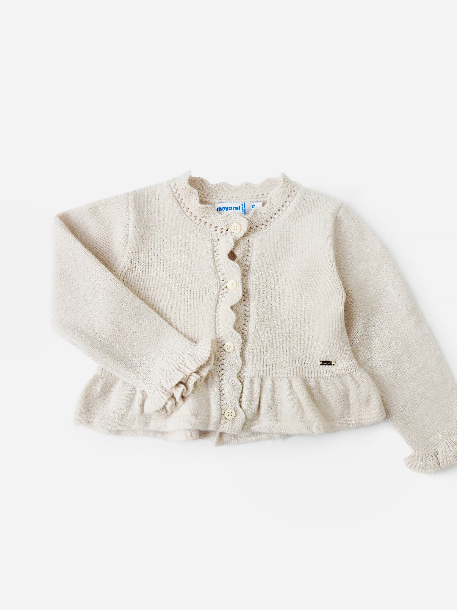 Mayoral Baby Girls' Knit Cardigan - Saint Bernard
