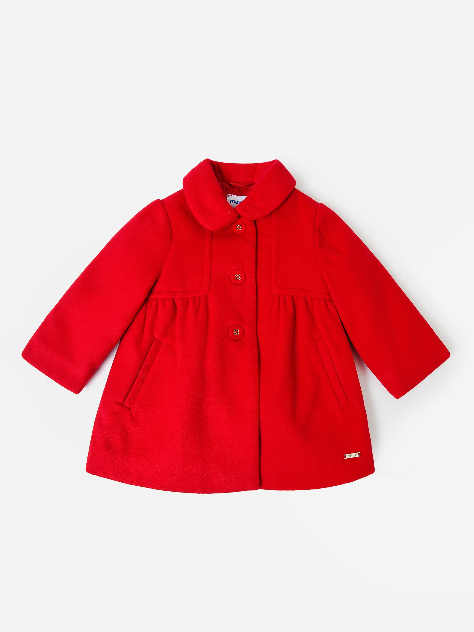Mayoral Baby Girls' Woolen Coat - Saint Bernard