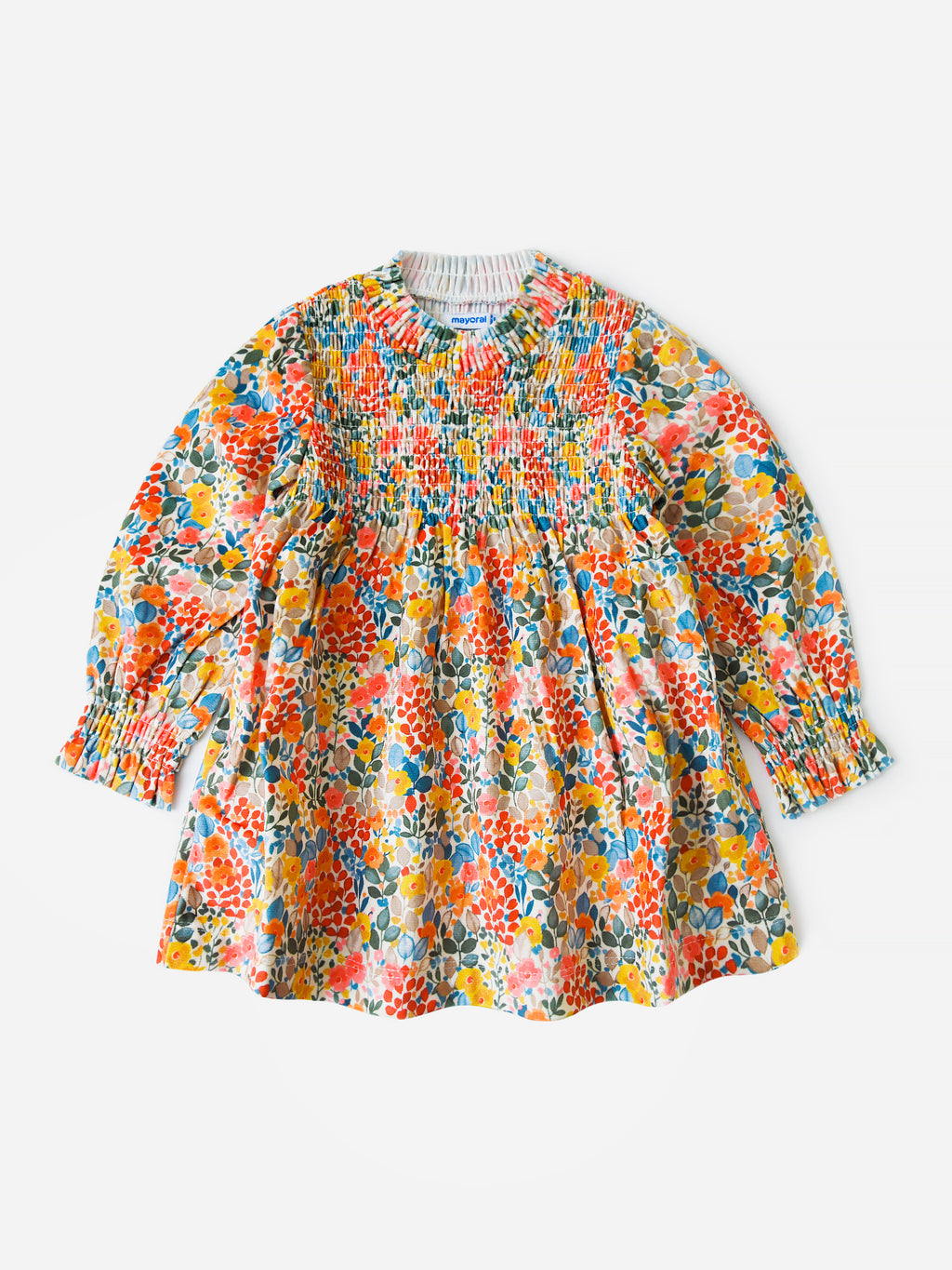 Mayoral Baby Girls' Printed Stitch Dress - Saint Bernard