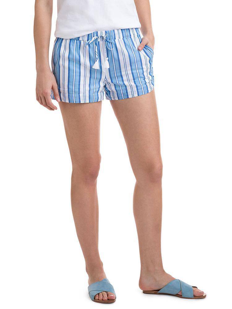 Vineyard Vines Women's  Ocean Stipe Pull On Short - Saint Bernard