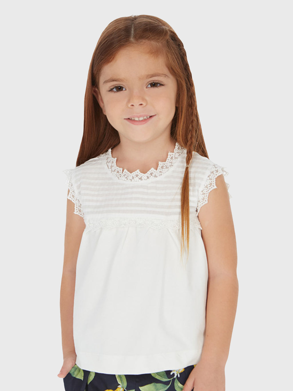 Mayoral Little Girls' Poplin Blouse - Saint Bernard