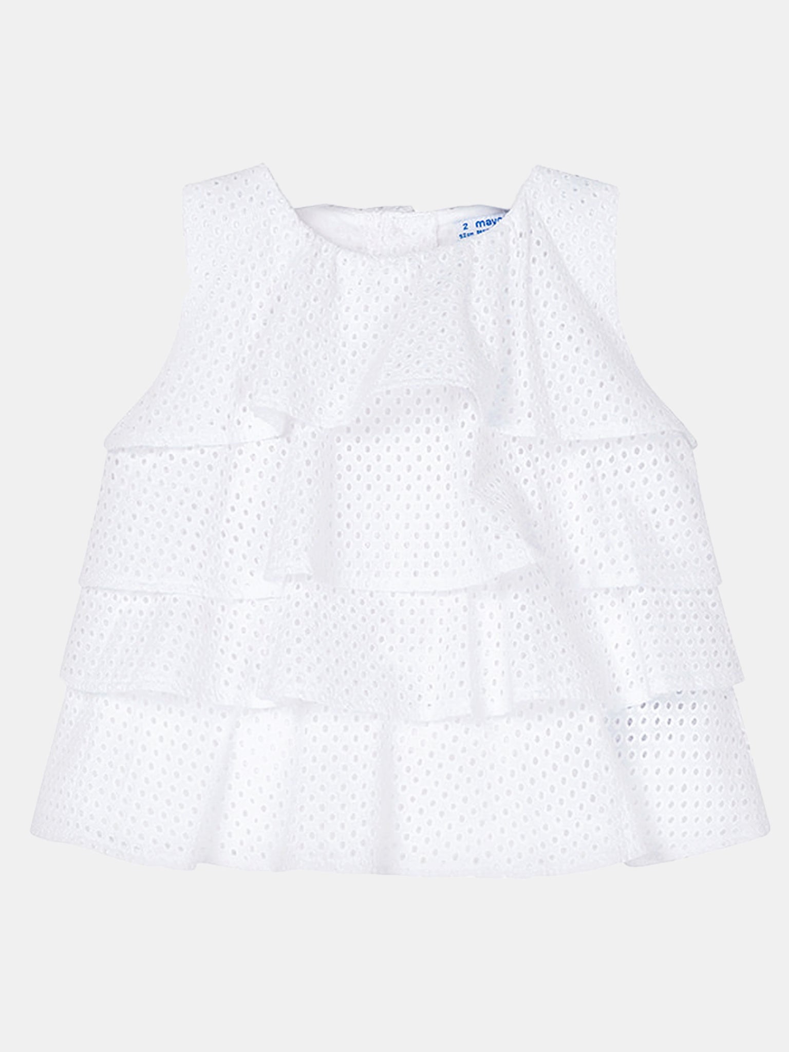 Mayoral Little Girls' Ruffled Blouse - Saint Bernard