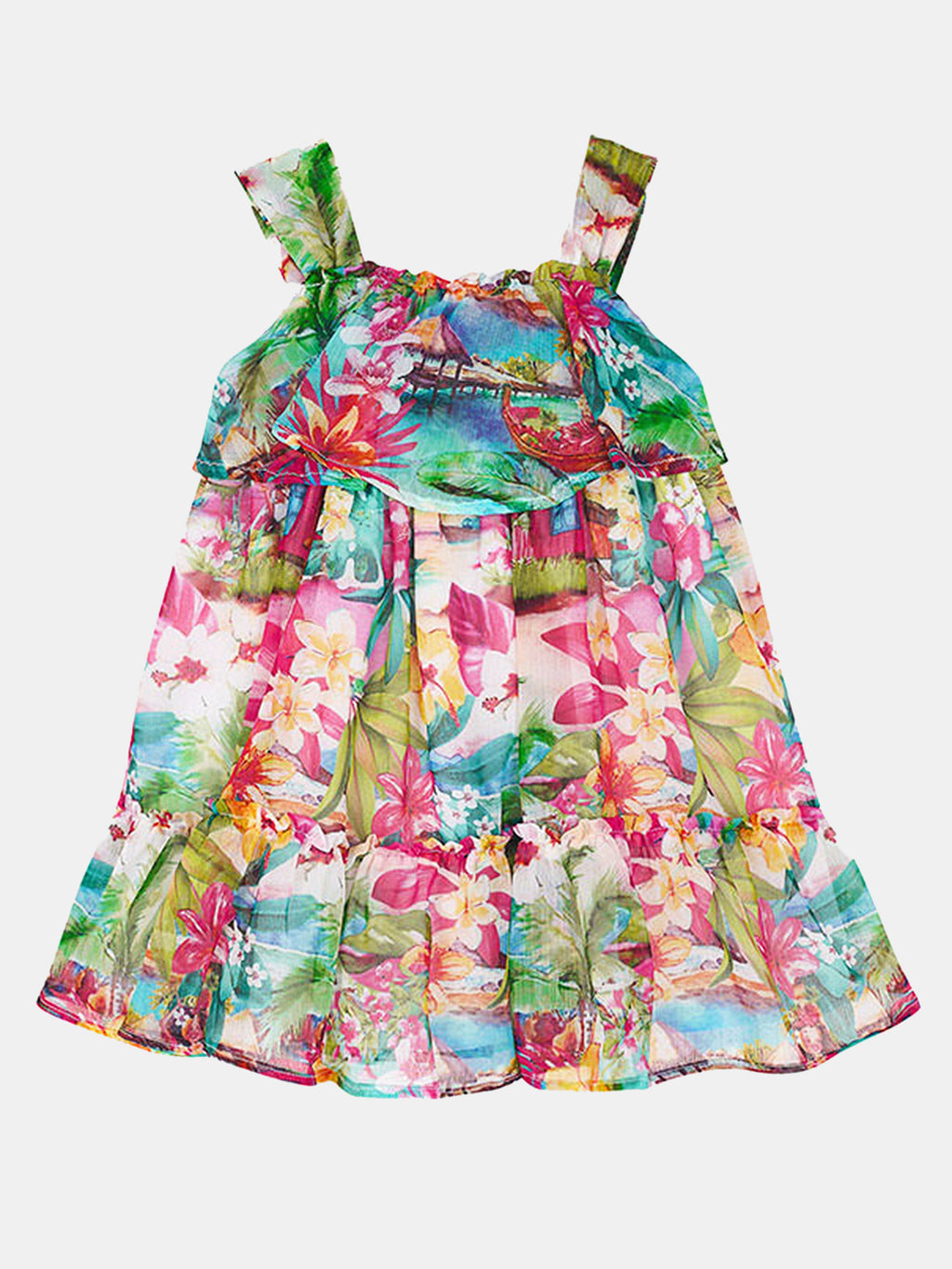 Mayoral Little Girls' Tropical Dress - Saint Bernard