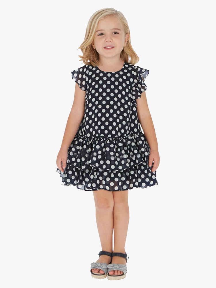 Mayoral Little Girls' Ruffled Dress - Saint Bernard