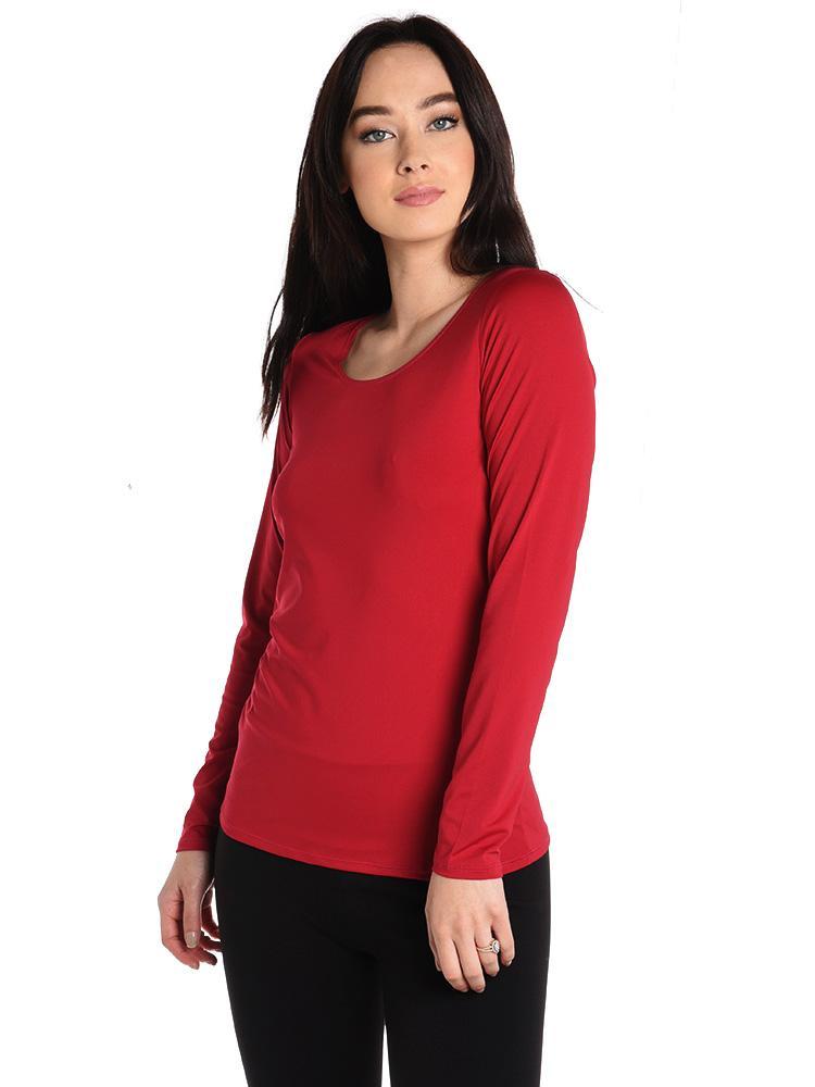 Snow Angel Cybersilk Classic Scoop Neck Baselayer Top - Saint Bernard