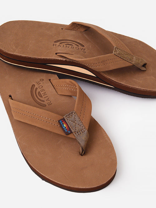 Rainbow Men's Double Layer Premier Leather Flip Flop
