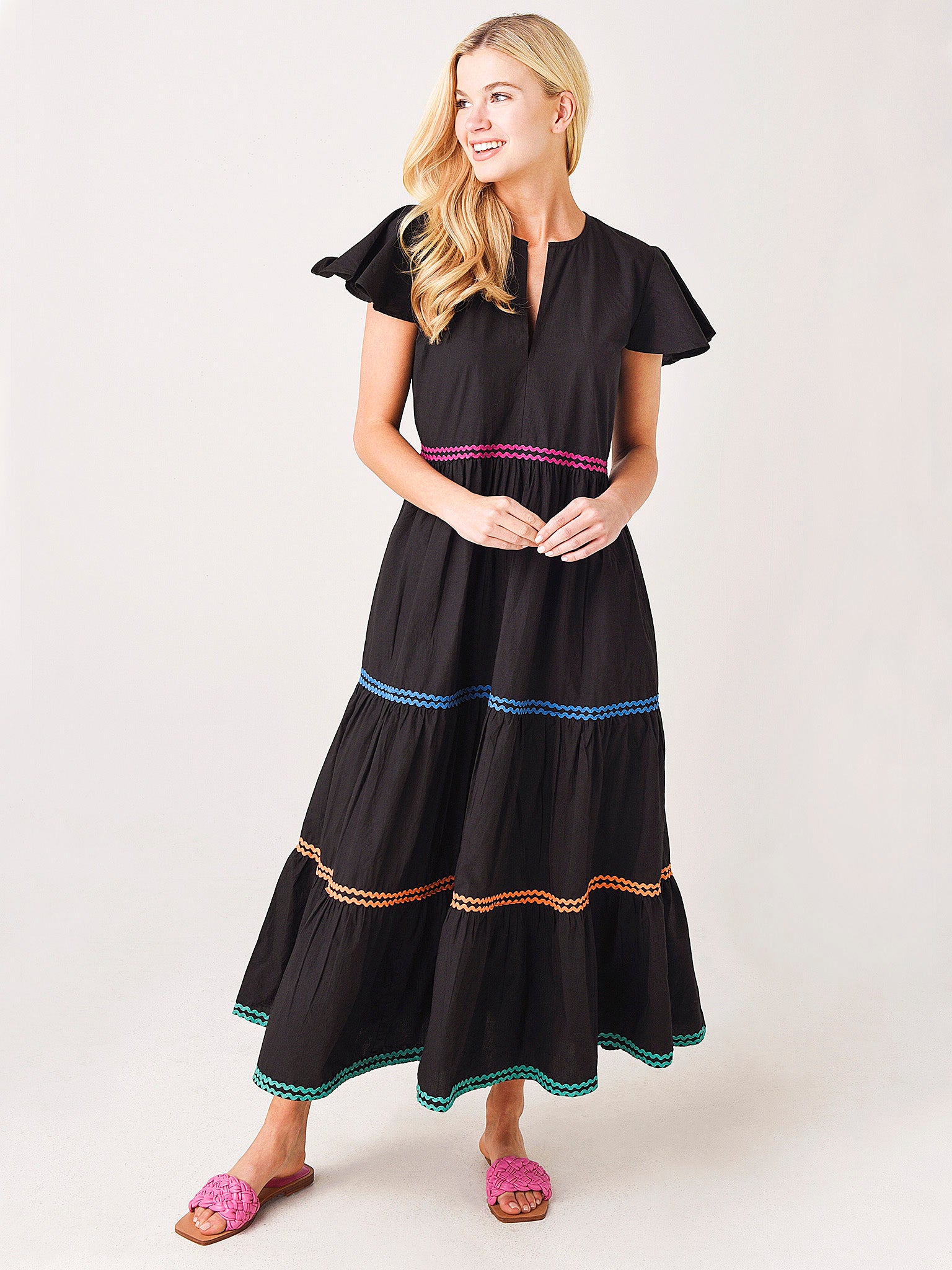 Oliphant Women's V-Neck Maxi Dress - Saint Bernard