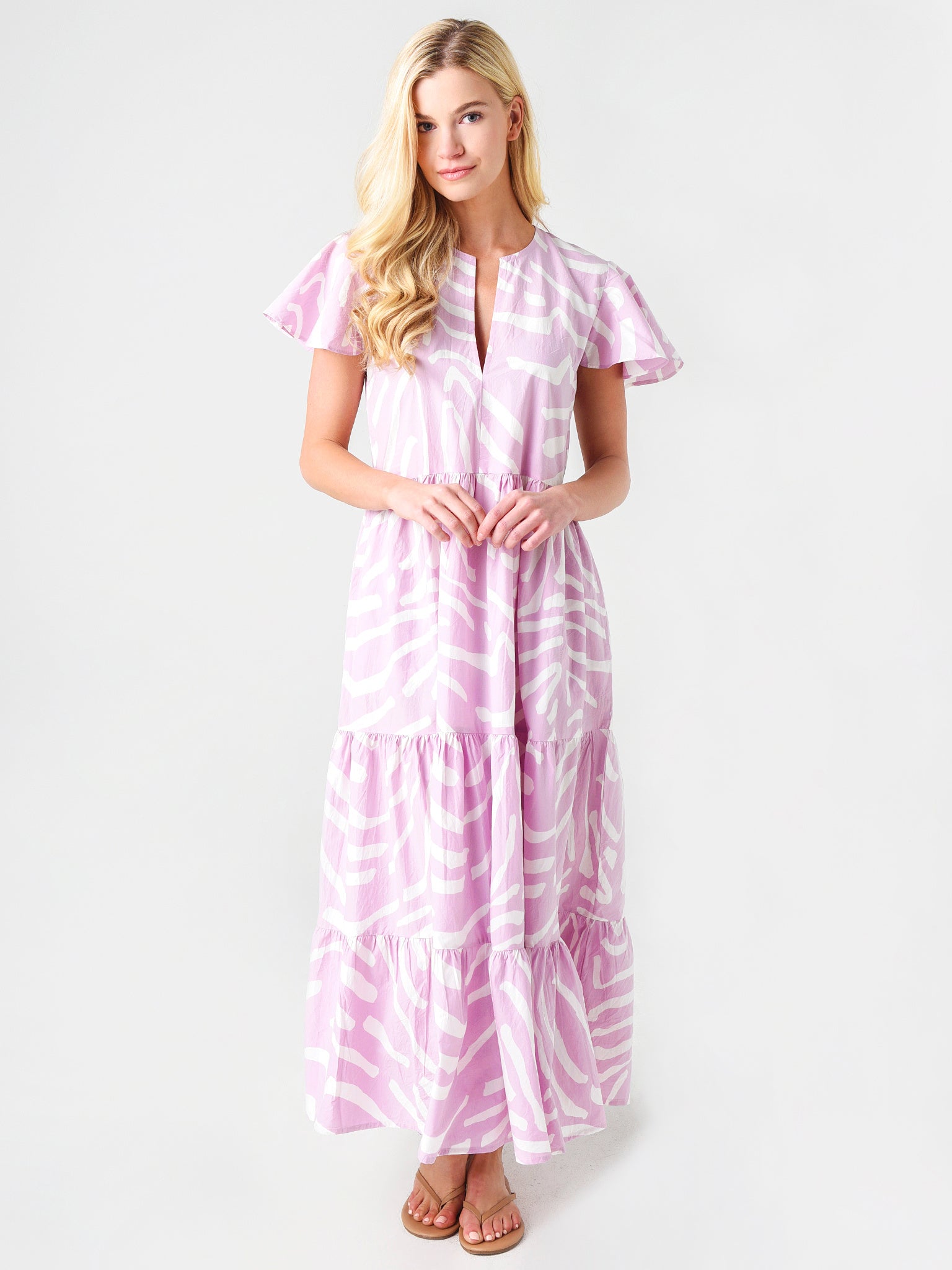 oliphant purple dress Oliphant pink and purple print dress, size M