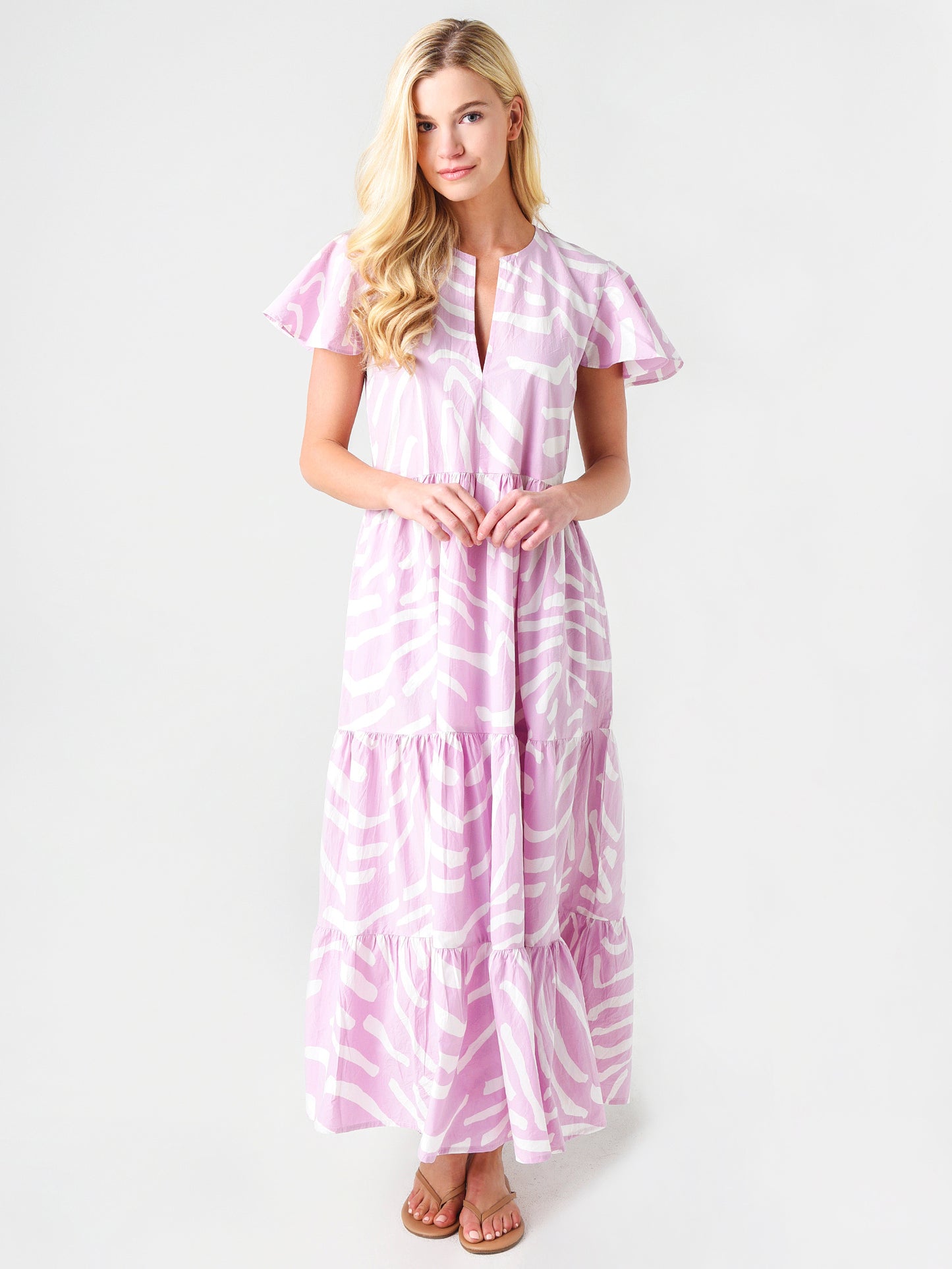 Oliphant Women's V-Neck Maxi Dress - Saint Bernard