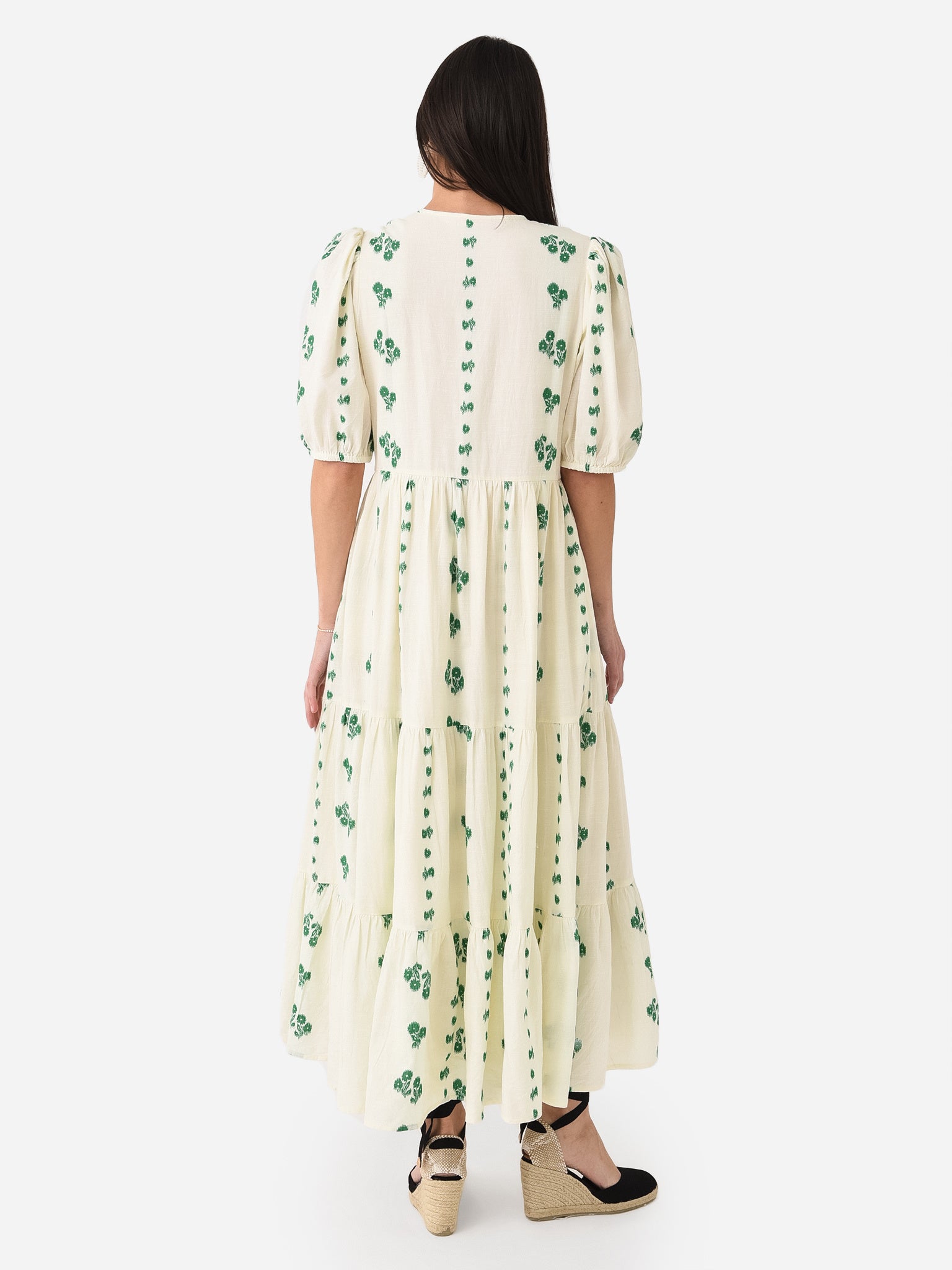 Oliphant Women's Puff Sleeve Maxi Dress Saint Bernard Oliphant Women's Puff Sleeve Maxi Dress Saint Bernard