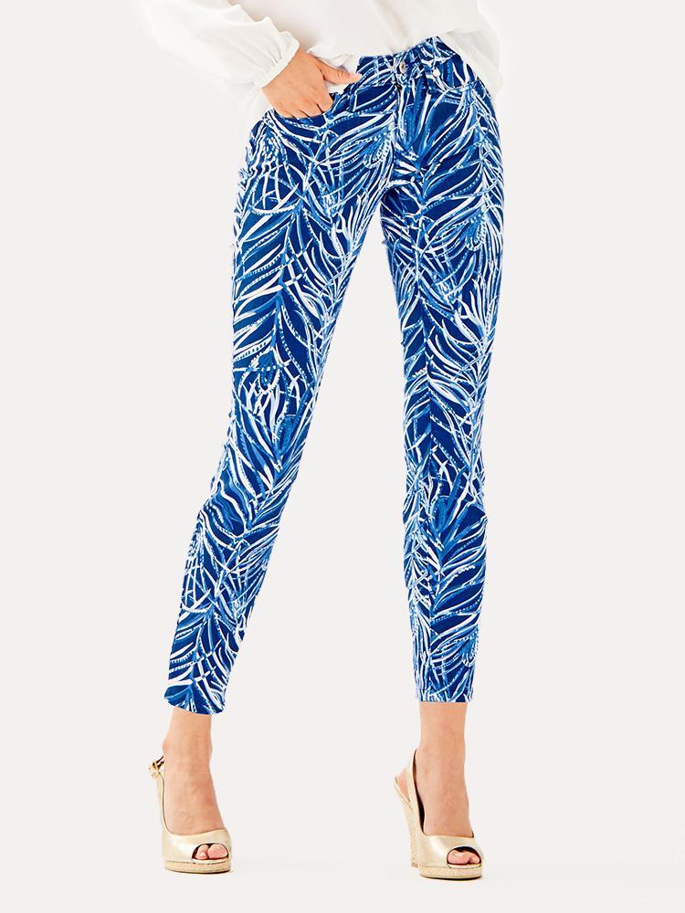 Lilly Pulitzer Women's South Ocean Skinny Crop Pant - Saint Bernard