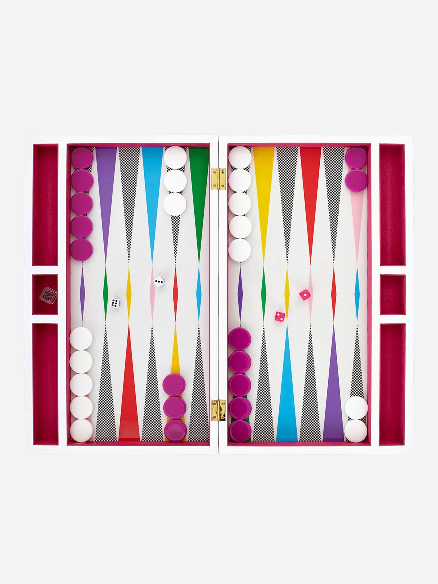 Jonathan Adler Checkerboard Backgammon Set - Saint Bernard