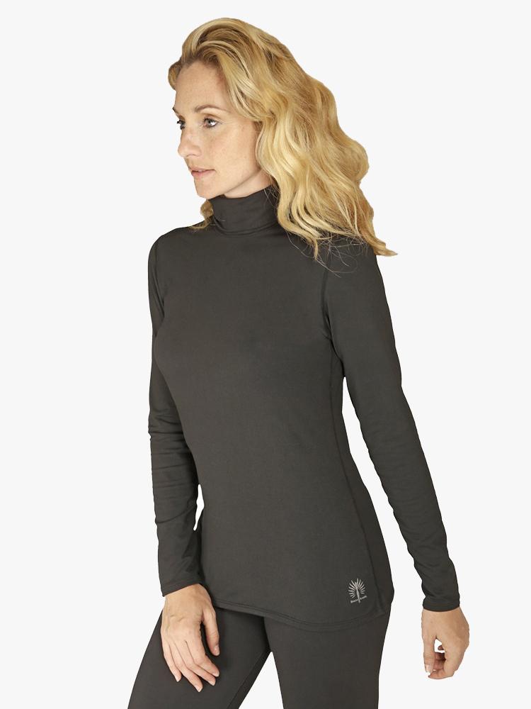 Snow Angel Women's Cybersilk T-Neck - Saint Bernard