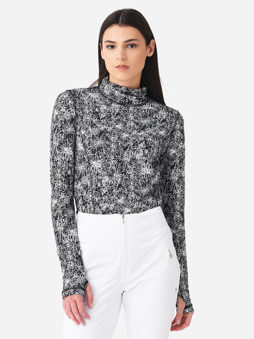 Sno Skins Women's Microfiber Turtleneck Base Layer Top