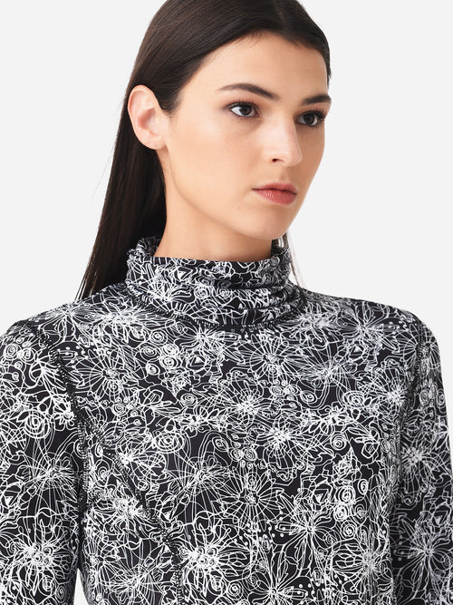 Sno Skins Women's Microfiber Turtleneck Base Layer Top