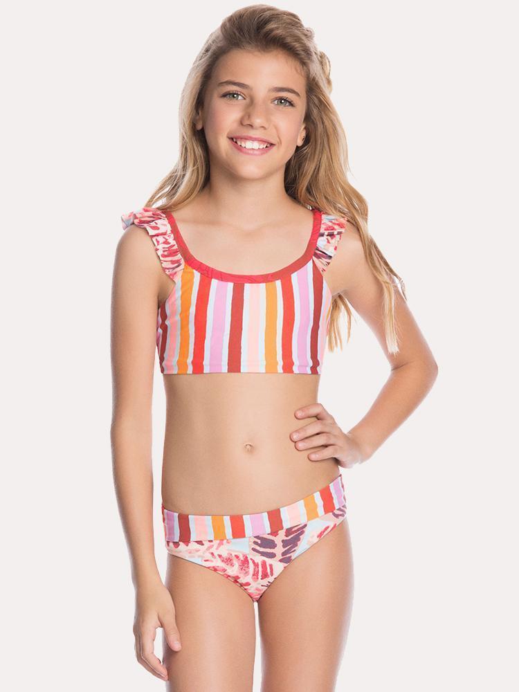 Maaji Girls' Rainbow Bay Bikini - Saint Bernard