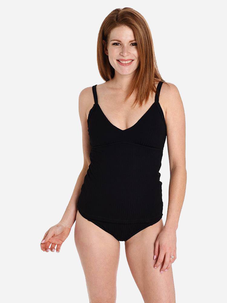 Seafolly Inka Rib Sweetheart Singlet - Saint Bernard